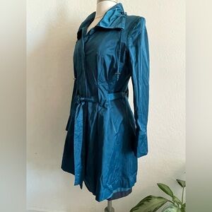 Elle Teal Long Coat